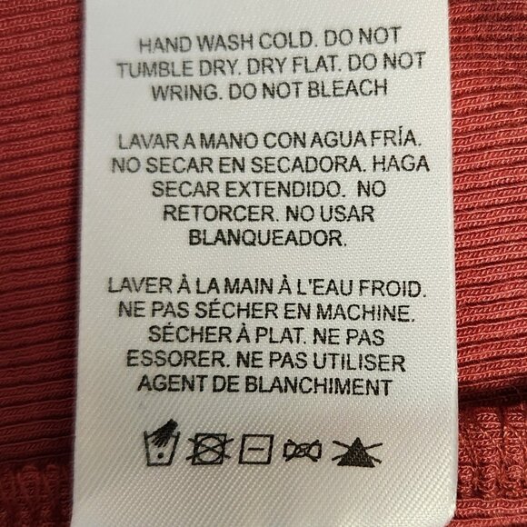 Thread & Supply 2X Lauren Top Cranberry Dusty Rose Long Sleeve Stretch NWT - Picture 6 of 6